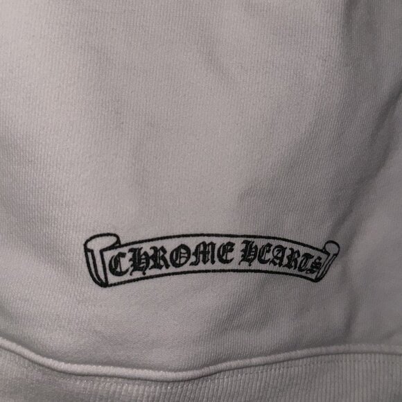 Chrome Hearts White Horseshoe Zip Up Hoodie - Picture 4 of 8